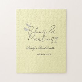 Bikins & Martinis möhipparty gult retro Pussel