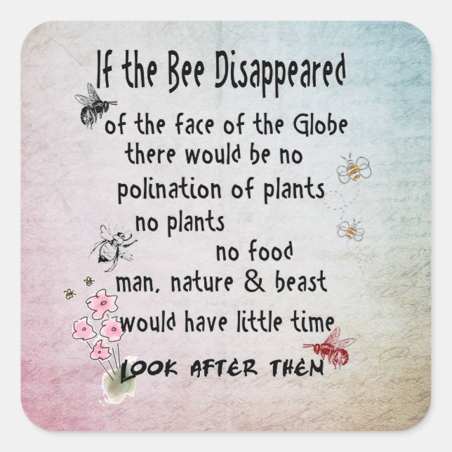 Biklokhet Fyrkantigt Klistermärke (Framsida)