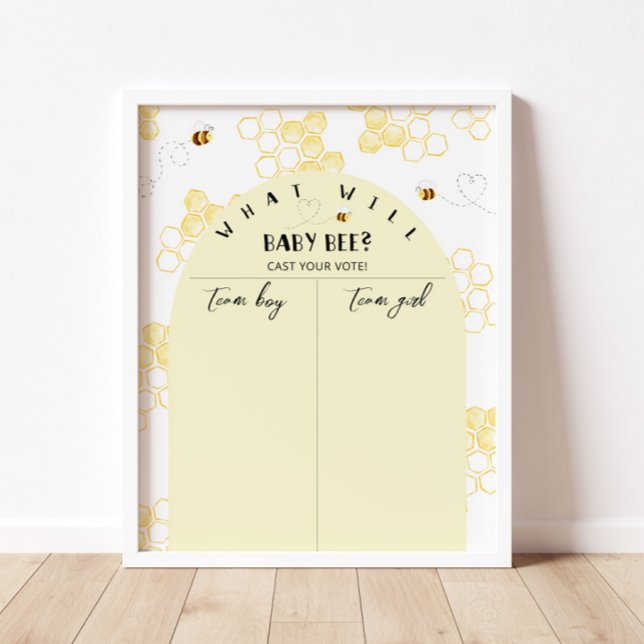 Bikönsbestämning Boy or Girl diagram Poster (Skapare uppladdad)