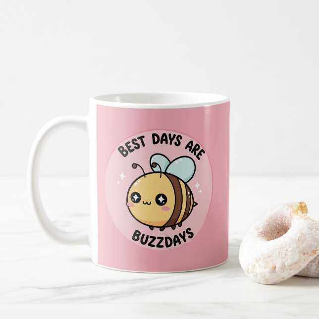 Bikoppmugg – Söt Kawaii Humla Kaffemugg (Med munk)