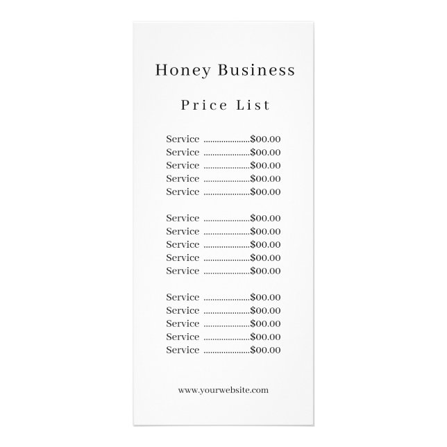 Bikostnadslista  reklamkort (Framsidan)