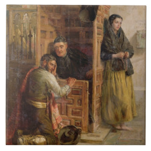Bikt 1862 (olja på kanfas) kakelplatta