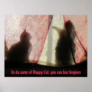 Bikt- bås Meme för katt Poster