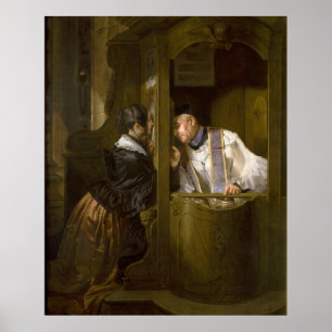 Bikten av Giuseppe Molteni 1838 Poster