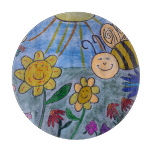 Bikupa & Blommor Skärbräda