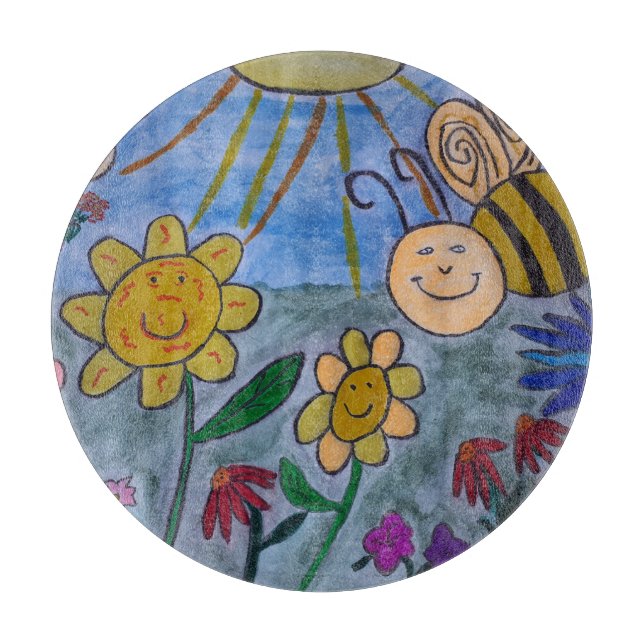 Bikupa & Blommor Skärbräda (Framsidan)