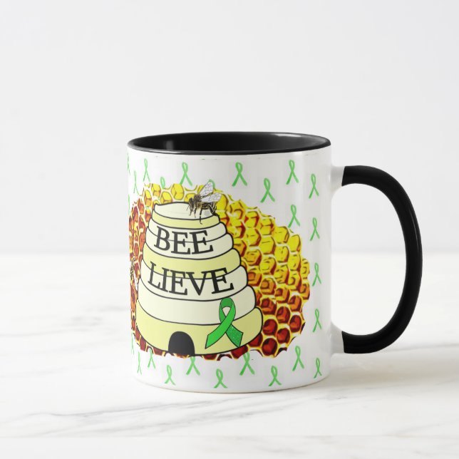 Bikupa för Lyme-sjukdom medvetenhet Kaffe Kopp (Höger)