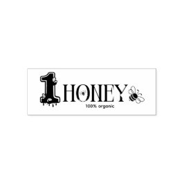Bikupa Honungsburk Honeybee Biodling Självfärgande Stämpel