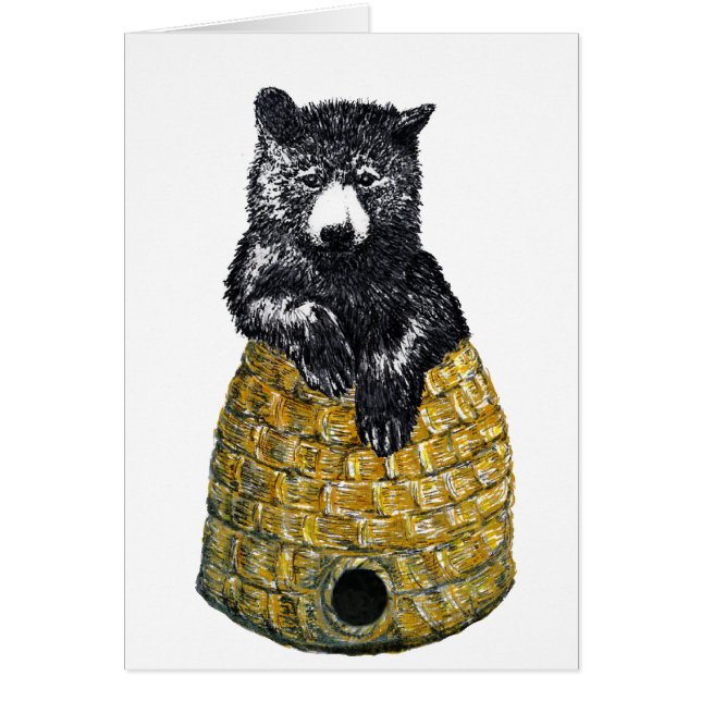 bikupabjörn hälsningskort (Framsidan)