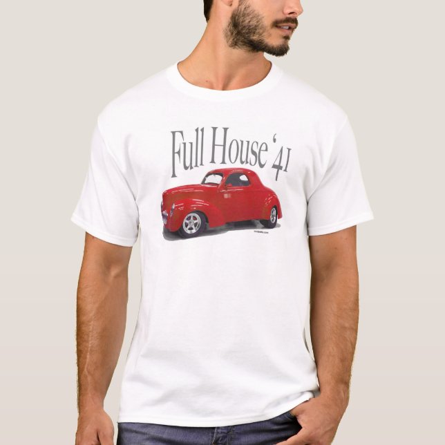 Bil 1941 för Willys Coupefriktion Tee Shirt (Framsida)