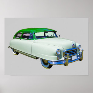 Bil 1950 för Nash ambassadörantikvitet Poster