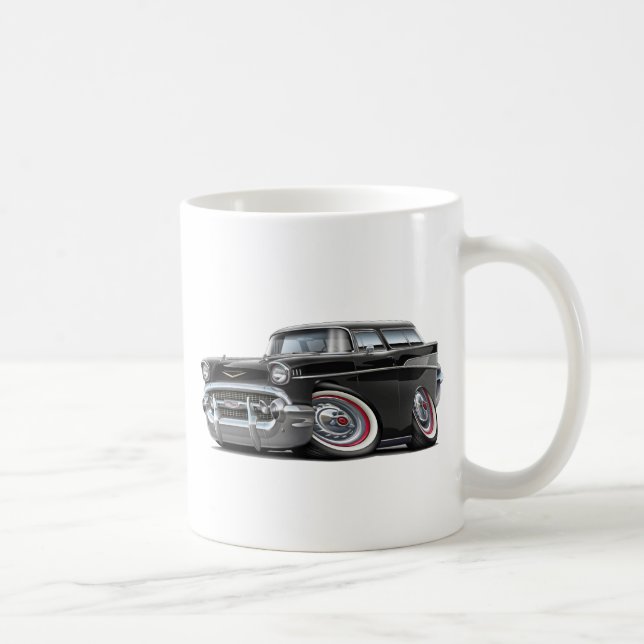 Bil 1957 för Chevy Nomadsvart Kaffemugg (Höger)