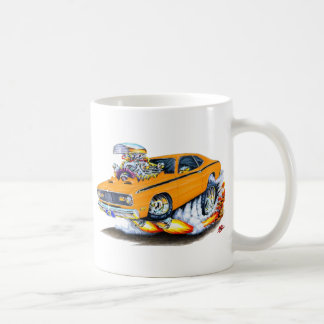 Bil 1970-74 för Plymouth dammtrasaorange Kaffemugg