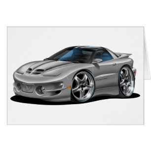 Bil 1998-02 för silver för Firebird Hälsningskort