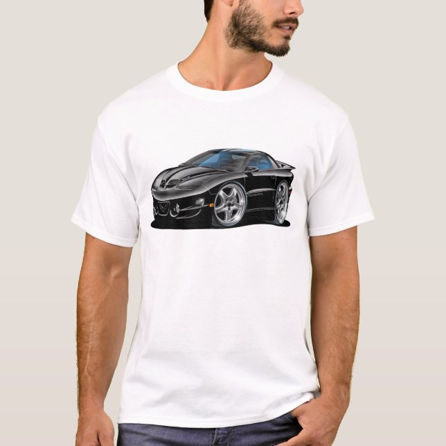 Bil 1998-02 för trans.-förmiddagsvart t shirt (Framsida)