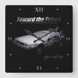 bil:Akrylväggslås Fyrkantig Klocka