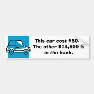 bil, Den här bilen kostar $500. De andra $14 500 ä Bildekal