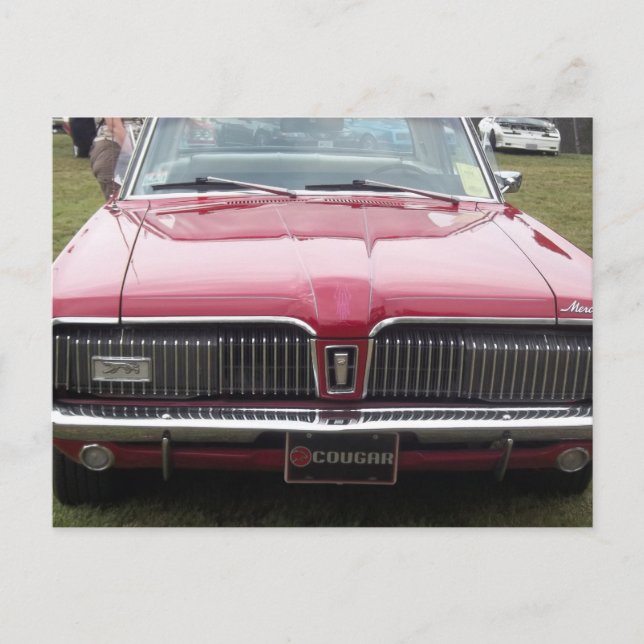 Bil för antikvitet för klassiker för gammal vykort (Framsida)