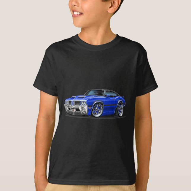 Bil för blått för Olds Cutlass 442 Tee (Framsida)