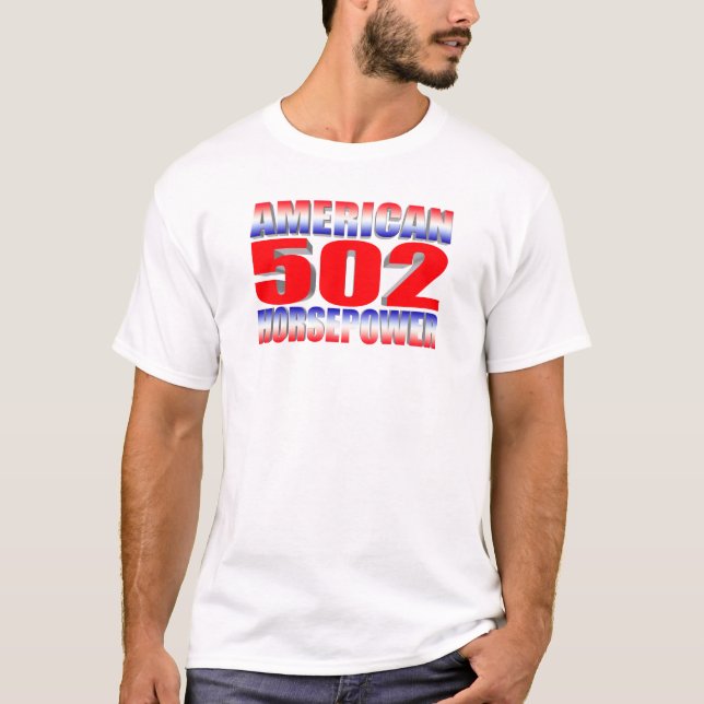 Bil för Chevy 502 stor kvartermuskel Tee (Framsida)
