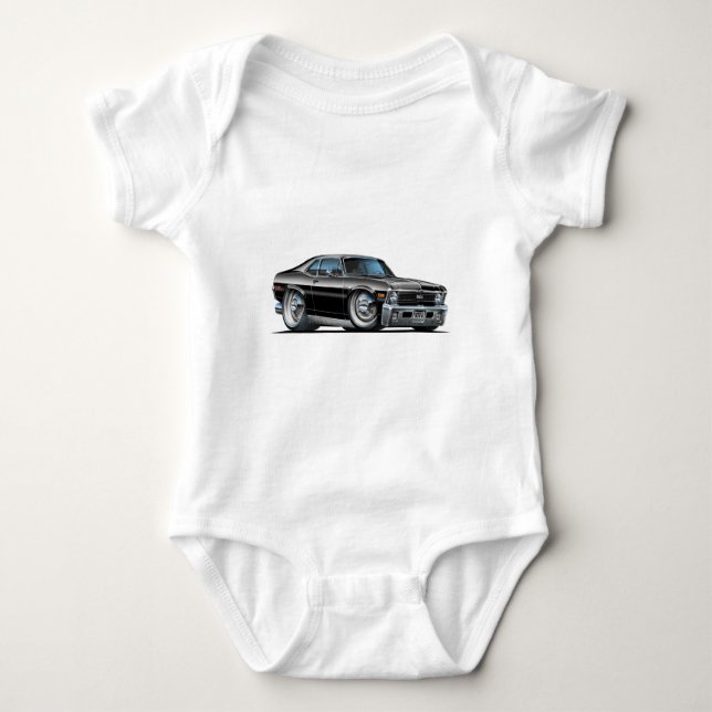 Bil för Chevy Novasvart Tee (Framsida)