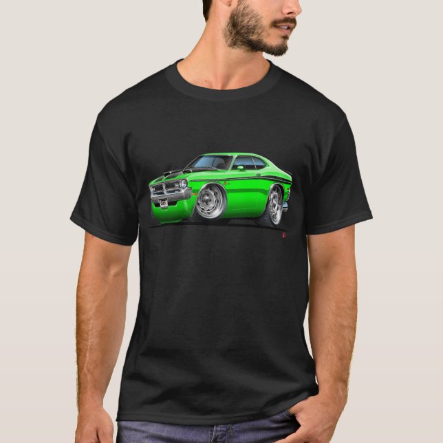Bil för fintdemongrönt t-shirt (Framsida)
