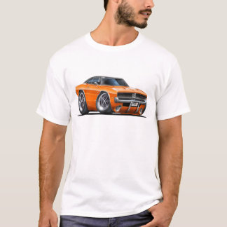 Bil för fintuppladdareorange tee shirt