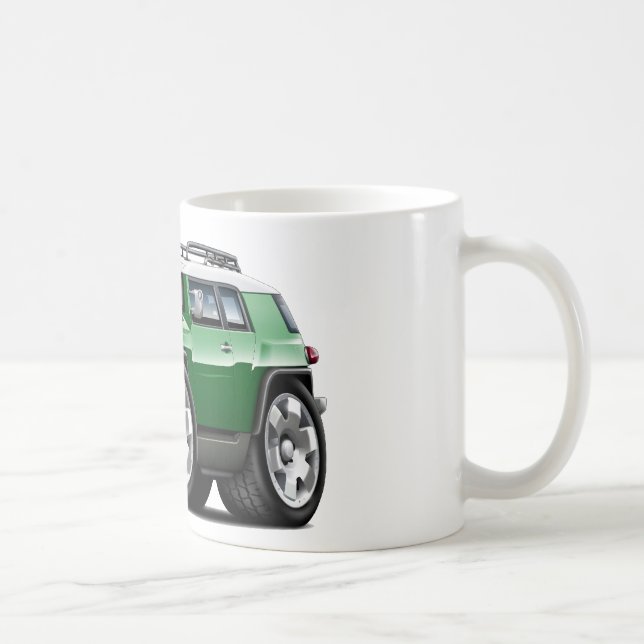Bil för Fj-kryssaregrönt Kaffemugg (Höger)