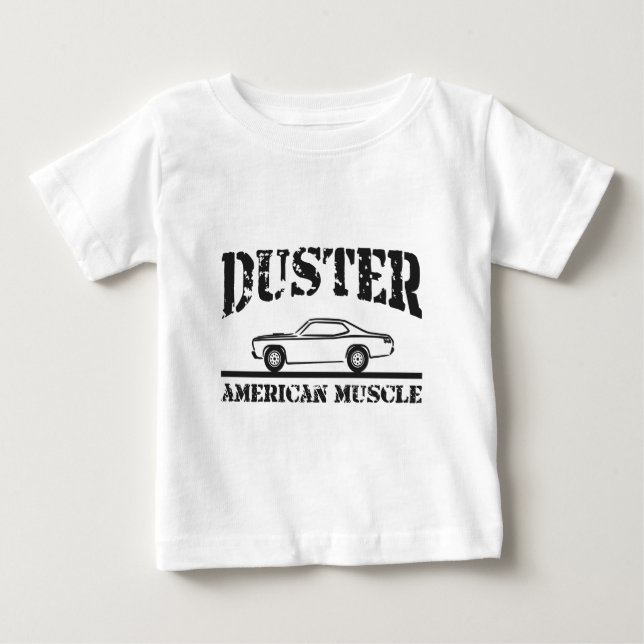 Bil för muskel för Plymouth dammtrasaamerikan T-shirt (Framsida)