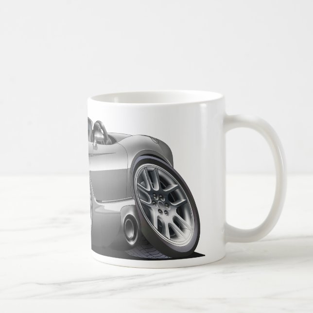 Bil för silver för finthuggormRoadster Kaffemugg (Höger)