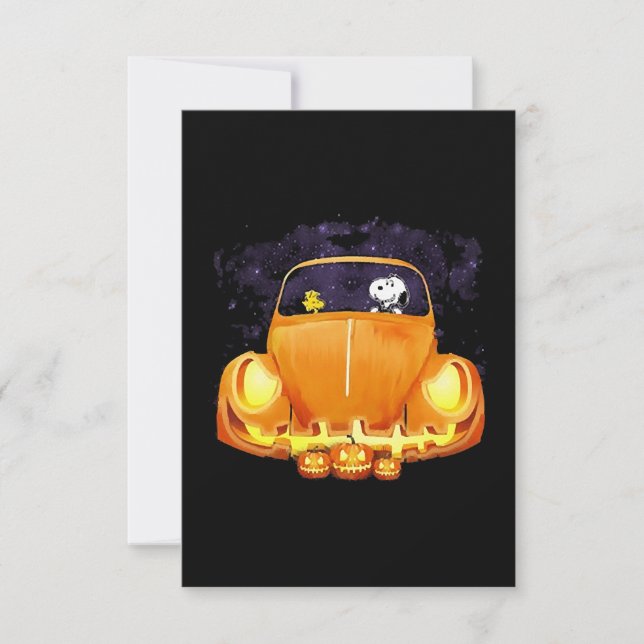bil Halloween Kort (Framsida)