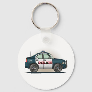 Bil Keychain för snut för polismilitärt Nyckelring