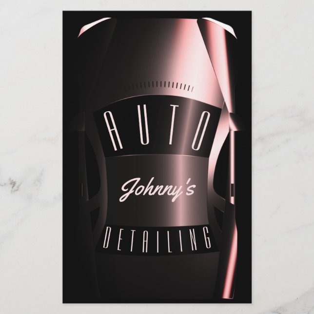 Bil ovanför omslag  flygblad (Framsidan)