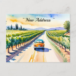 BIL PÅ FÖRÄNDRINGEN AV POSTCARD I ADRESS HELG VYKORT
