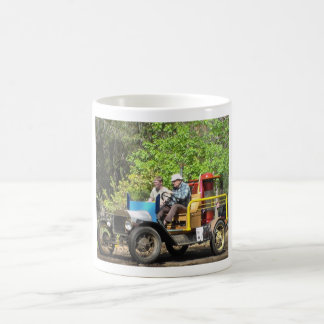 bil på trägas kaffemugg