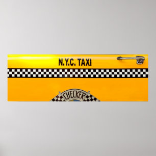 Bil - Stad - NYC Taxi Poster