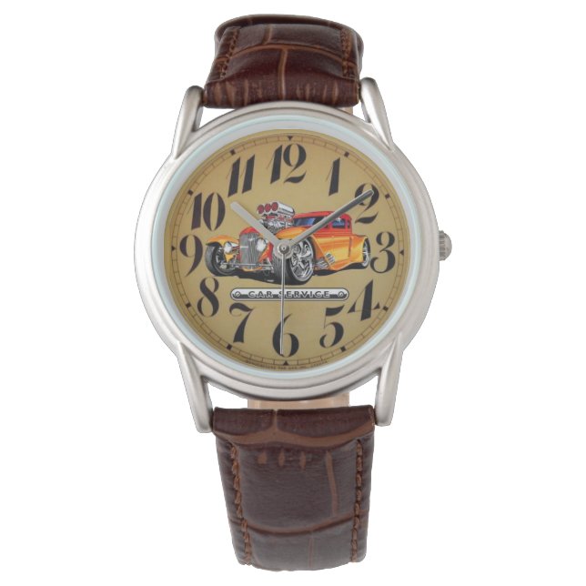 bil stil armbandsur (Framsida)