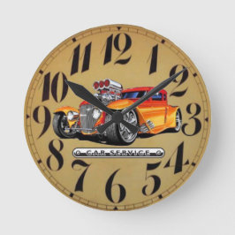 bil stil rund klocka