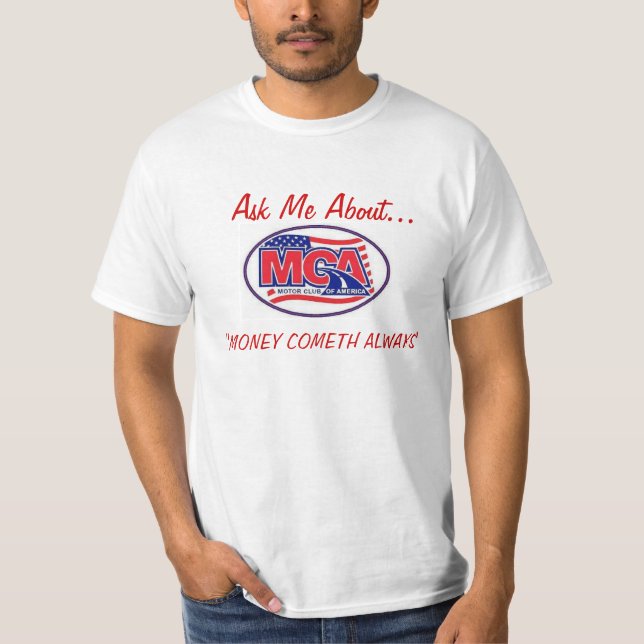 BILA KLUBBEN AMERIKA - MCA 40for80.com Tee (Framsida)