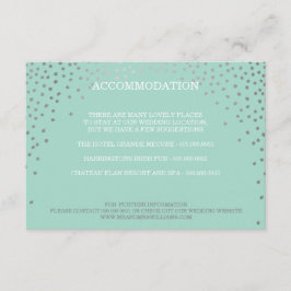 BILAGA chic rustik mini silverkonfetti mint