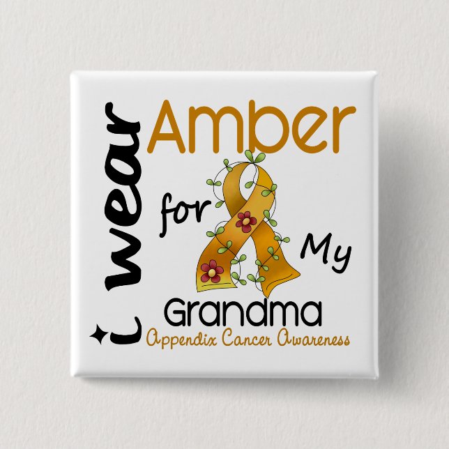 Bilagacancer ha på sig jag bärnsten för min mormor knapp (Framsida)
