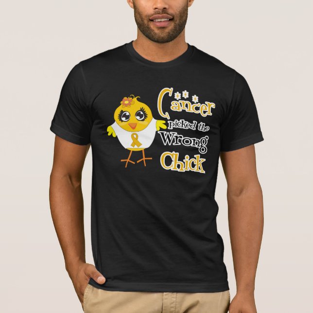 Bilagacancer valde den fla chicken t shirt (Framsida)