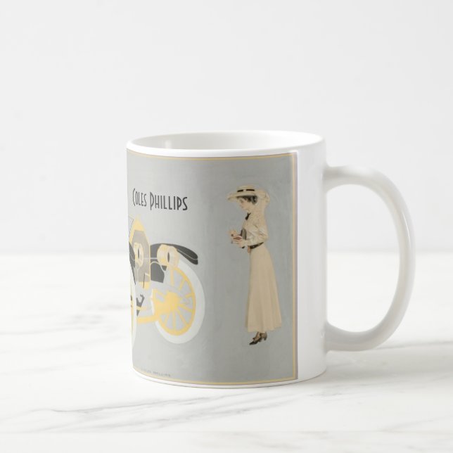 Bilannons som illustreras av Coles Phillips Kaffemugg (Höger)