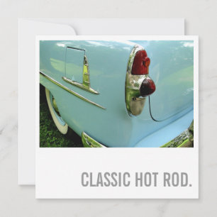 Bilar Älskare 50:e födelsedagen - Hot rod Inbjudningar
