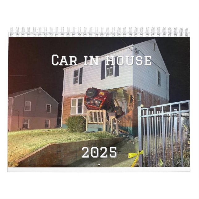 Bilar i hus 2025 kalender (Omslag)