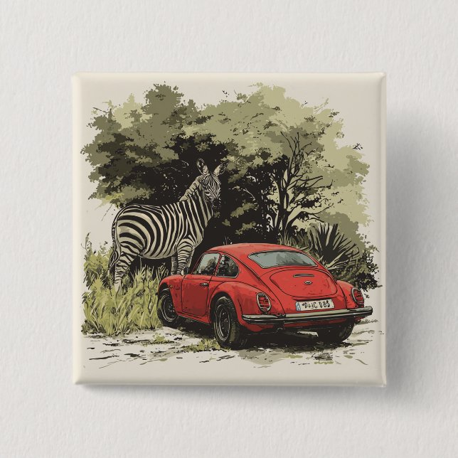 Bilar i vilden knapp (Framsida)