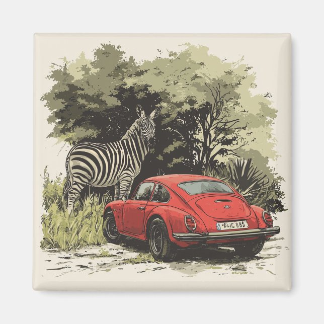 Bilar i vilden magnet (Framsidan)