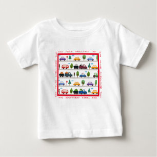 Bilar, Lastbil, Ambulans, Taxi Baby Småbarn T-Shir T Shirt