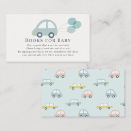 Bilar med Balloons Blue Boy Bok-begäran Tilläggskort
