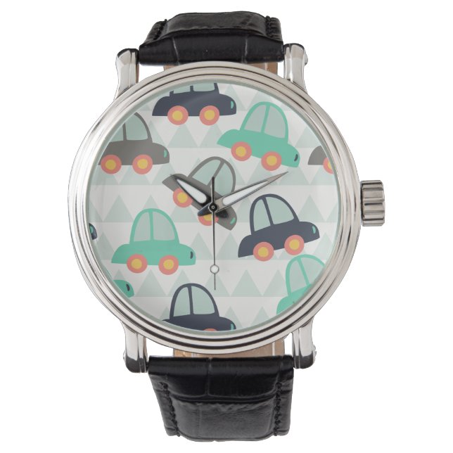 Bilar och fler bilar armbandsur (Framsida)